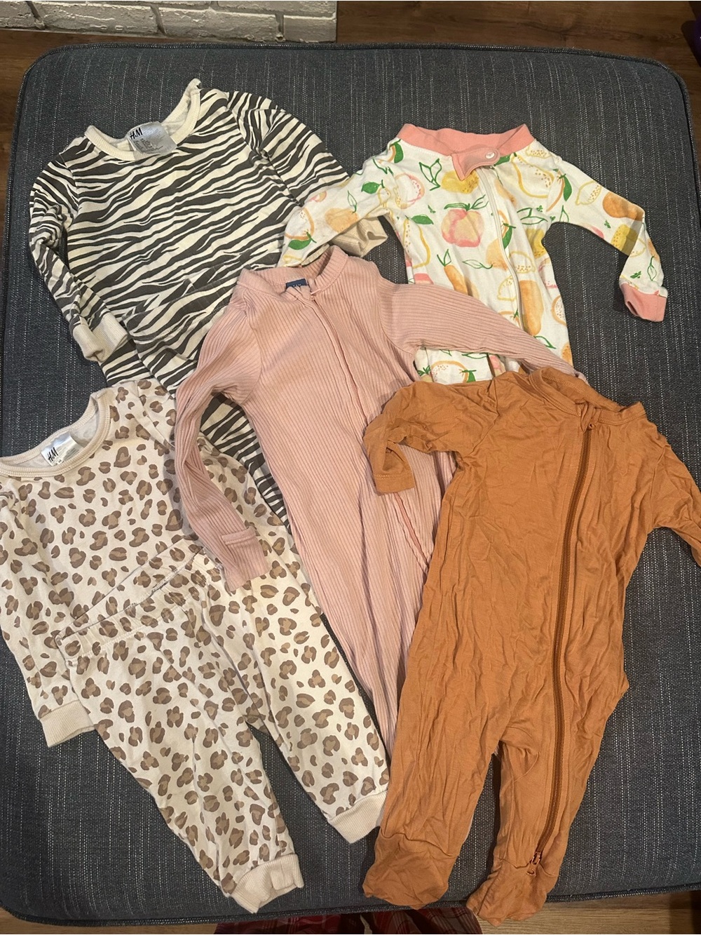 Baby girl bundle of pajamas